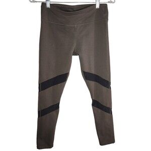 Fabletics Olive Green Gaviota Full Length Mesh Leggings Size S